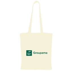 SAC SHOPPING COTON écru